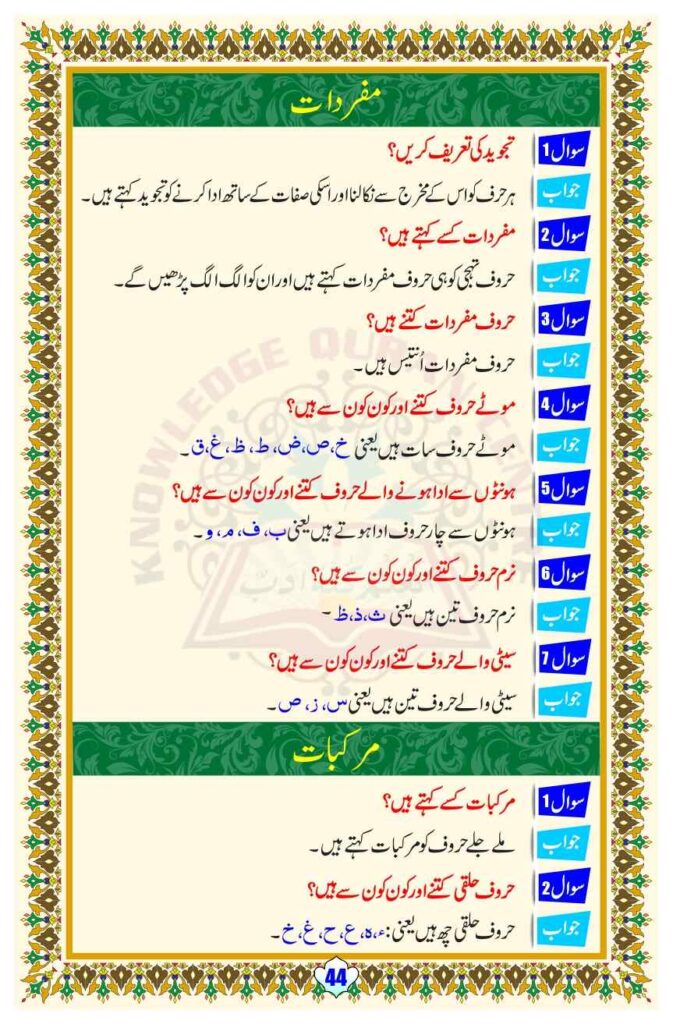 Noorani Qaida Lesson 21